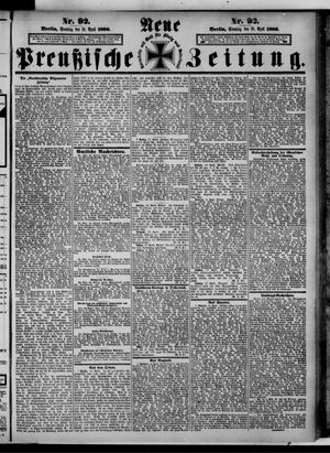 Neue preußische Zeitung vom 18.04.1886