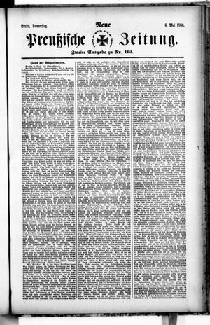 Neue preußische Zeitung vom 06.05.1886