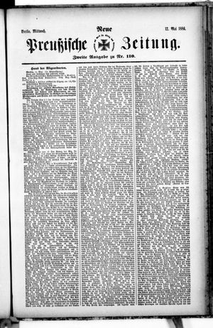 Neue preußische Zeitung vom 12.05.1886