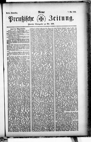 Neue preußische Zeitung vom 13.05.1886