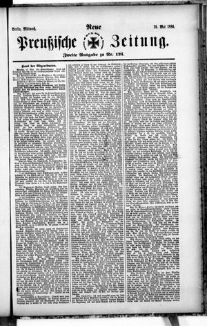 Neue preußische Zeitung vom 26.05.1886