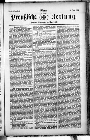 Neue preußische Zeitung vom 26.06.1886