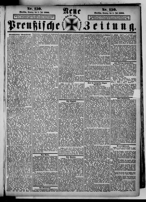 Neue preußische Zeitung vom 11.07.1886
