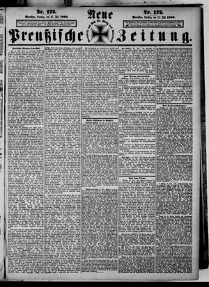 Neue preußische Zeitung vom 27.07.1886