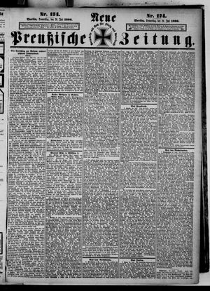 Neue preußische Zeitung vom 29.07.1886