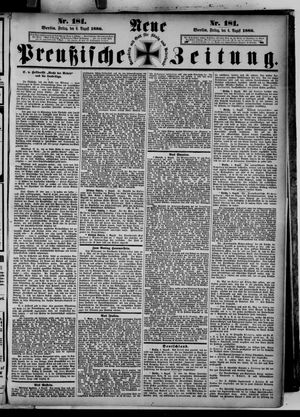 Neue preußische Zeitung vom 06.08.1886