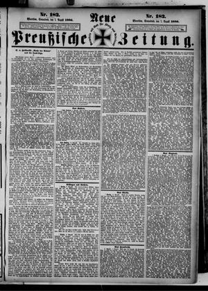 Neue preußische Zeitung on Aug 7, 1886