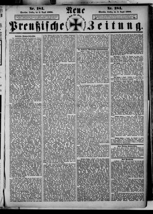 Neue preußische Zeitung vom 10.08.1886