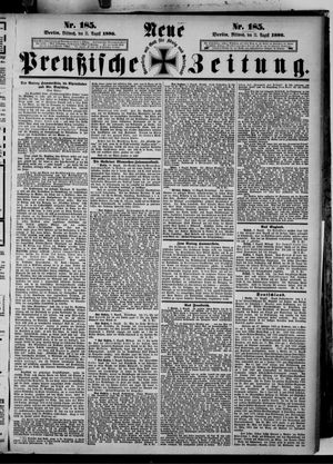 Neue preußische Zeitung vom 11.08.1886