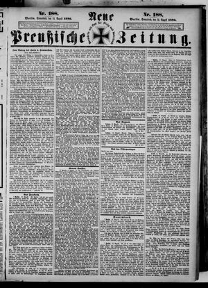 Neue preußische Zeitung vom 14.08.1886