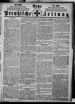Neue preußische Zeitung vom 20.08.1886
