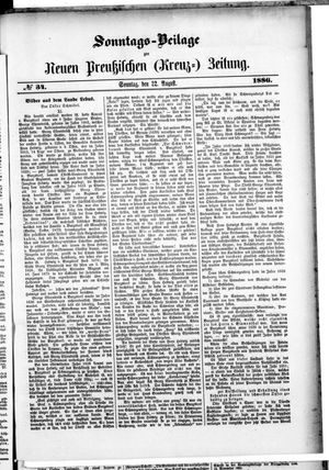 Neue preußische Zeitung vom 22.08.1886
