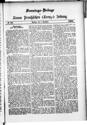 Neue preußische Zeitung vom 05.09.1886