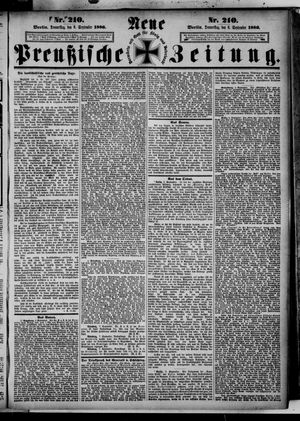Neue preußische Zeitung vom 09.09.1886