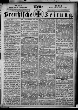 Neue preußische Zeitung vom 14.09.1886