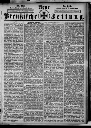 Neue preußische Zeitung vom 15.09.1886