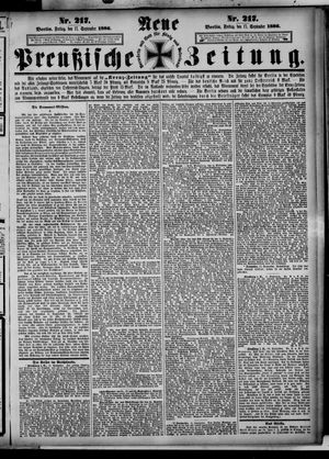 Neue preußische Zeitung vom 17.09.1886