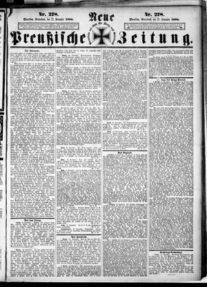 Neue preußische Zeitung vom 27.11.1886