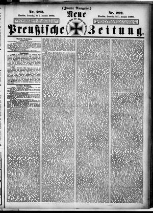 Neue preußische Zeitung vom 02.12.1886