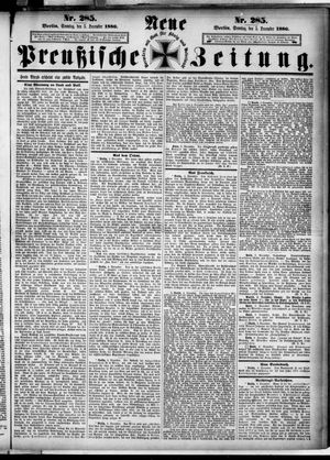 Neue preußische Zeitung vom 05.12.1886