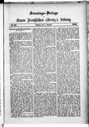 Neue preußische Zeitung vom 05.12.1886