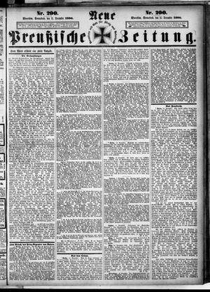 Neue preußische Zeitung vom 11.12.1886