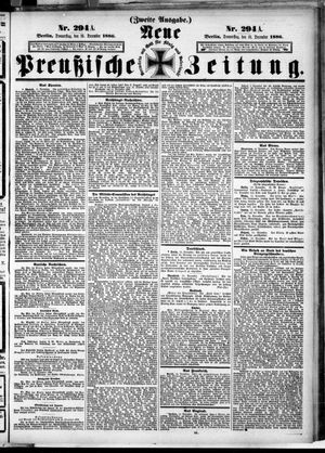 Neue preußische Zeitung vom 16.12.1886
