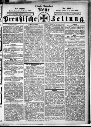 Neue preußische Zeitung vom 18.12.1886