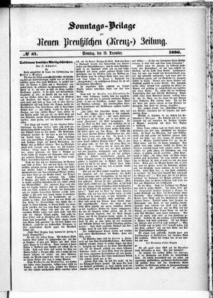 Neue preußische Zeitung vom 19.12.1886