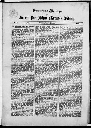 Neue preußische Zeitung vom 02.01.1887