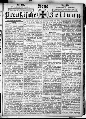 Neue preußische Zeitung vom 09.02.1887