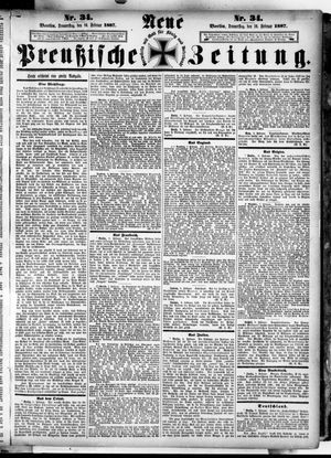 Neue preußische Zeitung vom 10.02.1887