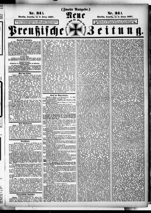 Neue preußische Zeitung vom 10.02.1887
