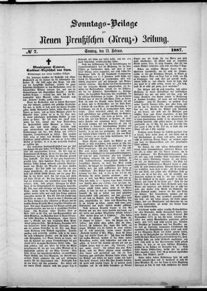 Neue preußische Zeitung vom 13.02.1887