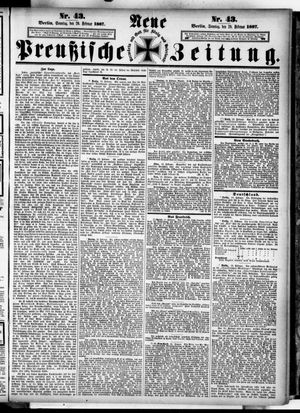 Neue preußische Zeitung vom 20.02.1887