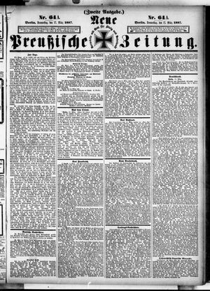 Neue preußische Zeitung vom 17.03.1887