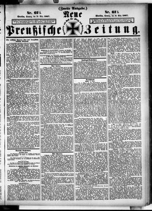 Neue preußische Zeitung vom 20.03.1887