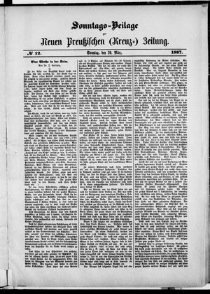 Neue preußische Zeitung vom 20.03.1887