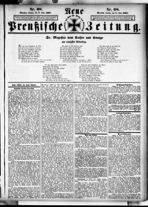 Neue preußische Zeitung vom 22.03.1887