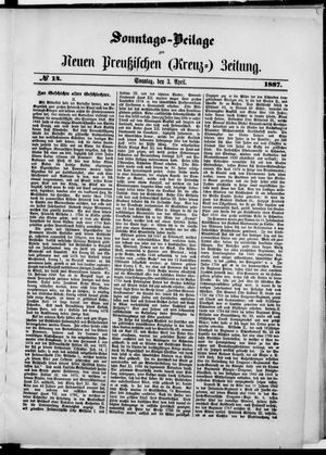 Neue preußische Zeitung vom 03.04.1887