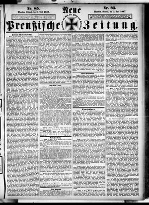 Neue preußische Zeitung vom 13.04.1887