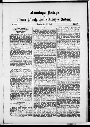 Neue preußische Zeitung vom 17.04.1887