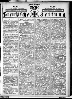 Neue preußische Zeitung vom 20.04.1887