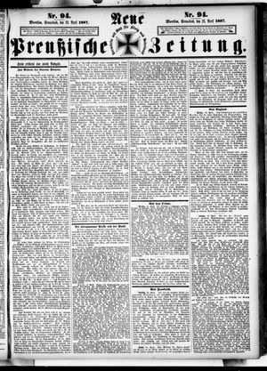 Neue preußische Zeitung vom 23.04.1887