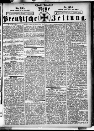 Neue preußische Zeitung vom 24.04.1887