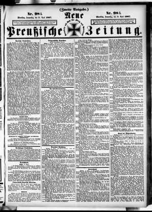 Neue preußische Zeitung vom 28.04.1887