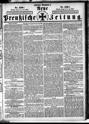 Neue preußische Zeitung vom 13.05.1887