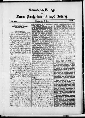Neue preußische Zeitung vom 15.05.1887