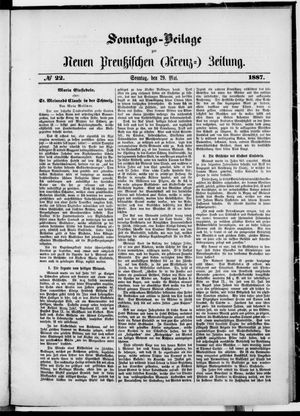 Neue preußische Zeitung vom 29.05.1887