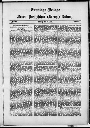 Neue preußische Zeitung vom 19.06.1887